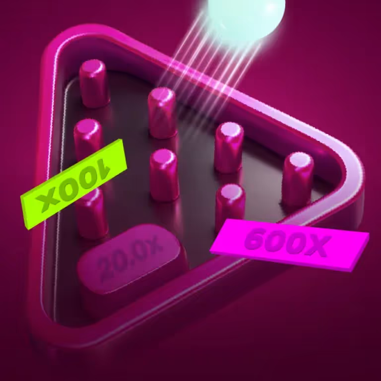 EvolveBets io plinko game board with multipliers and instant win casino prizes
